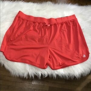 TEK Gear 1X destiny coral midrise workout shorts